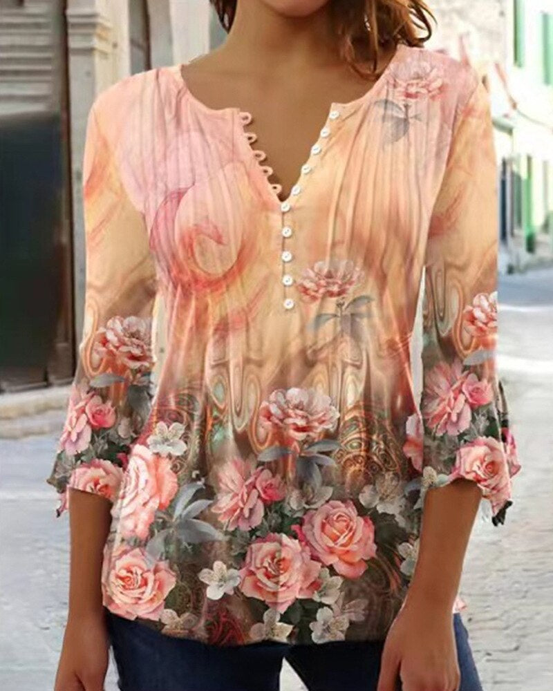 Anna - Hochwertige Bluse mit tollem Muster
