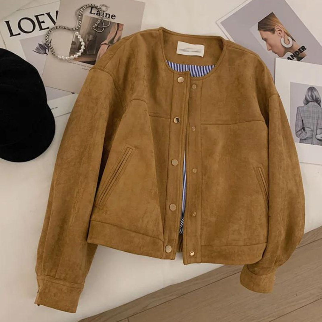 Emilia Jacke | Klassische Einreihige Jacke mit Knopfverschluss