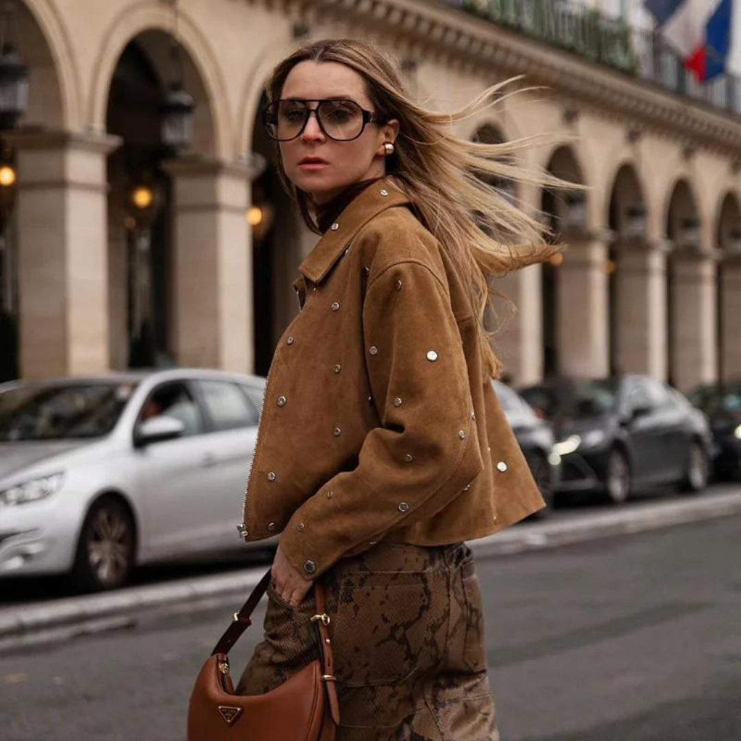 Clara Jacke | Stilvolle Jacke mit Reverskragen, langen Ärmeln und Reißverschluss-Design