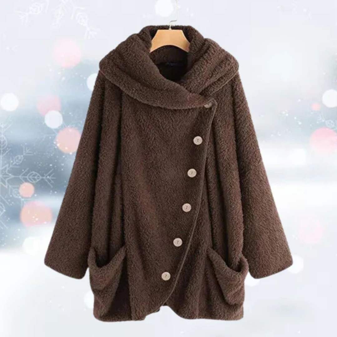 CozyLux Plüschjacke | Komfortabler Cardigan für Zuhause und Unterwegs