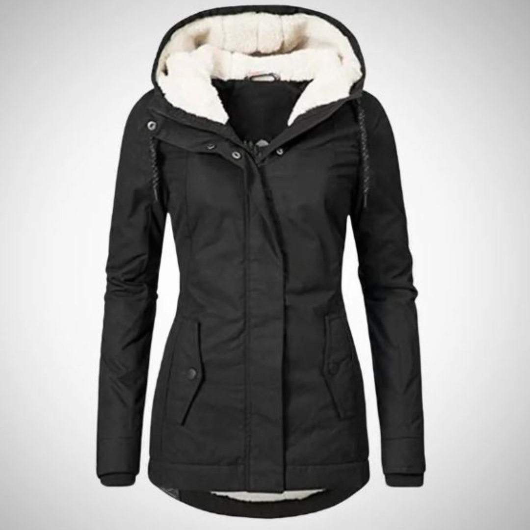 Ingrid Jacke | Warme Fleecejacke mit Kapuze für kalte Tage
