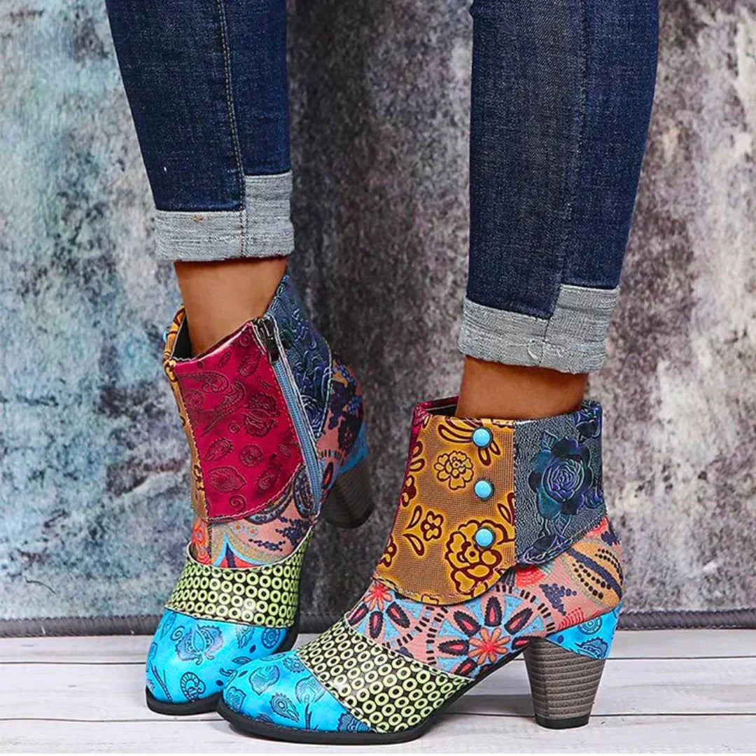 Lillymoda | Hanna - Stylische Retro-Stiefeletten