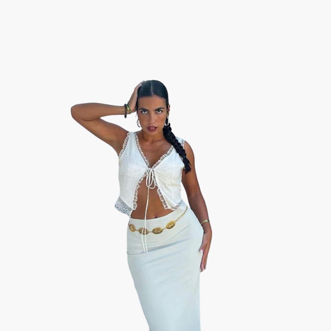 Elegantes, lässiges Spitzentop für Damen
