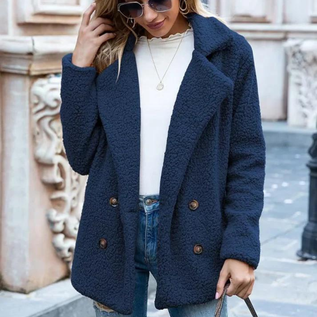 Anne Bequeme Teddyjacke | Bequeme stylische Fleecejacke Damen