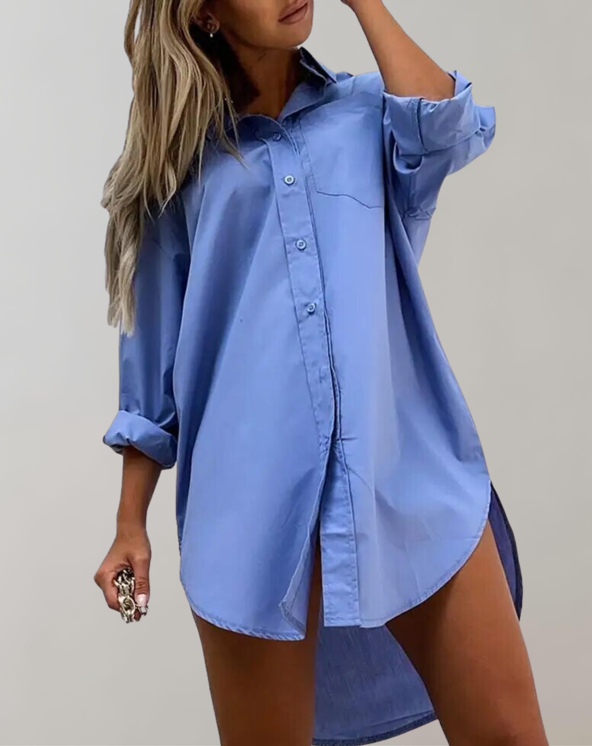 Lillymoda | Cassandra - Elegante Bluse mit umgeklapptem Kragen