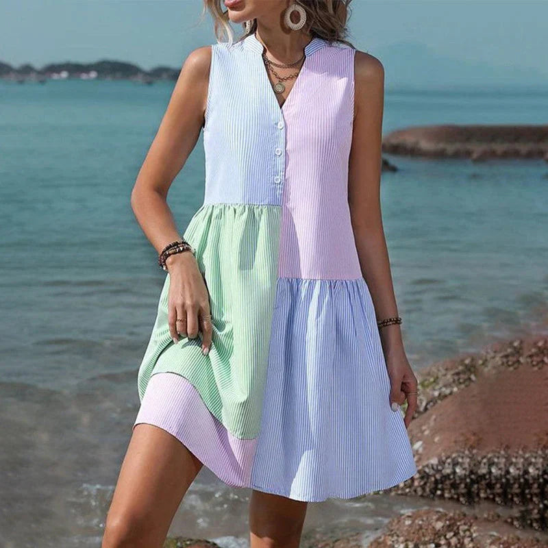 Lillymoda | Briana - lässiges Sommerkleid in Pastellfarben