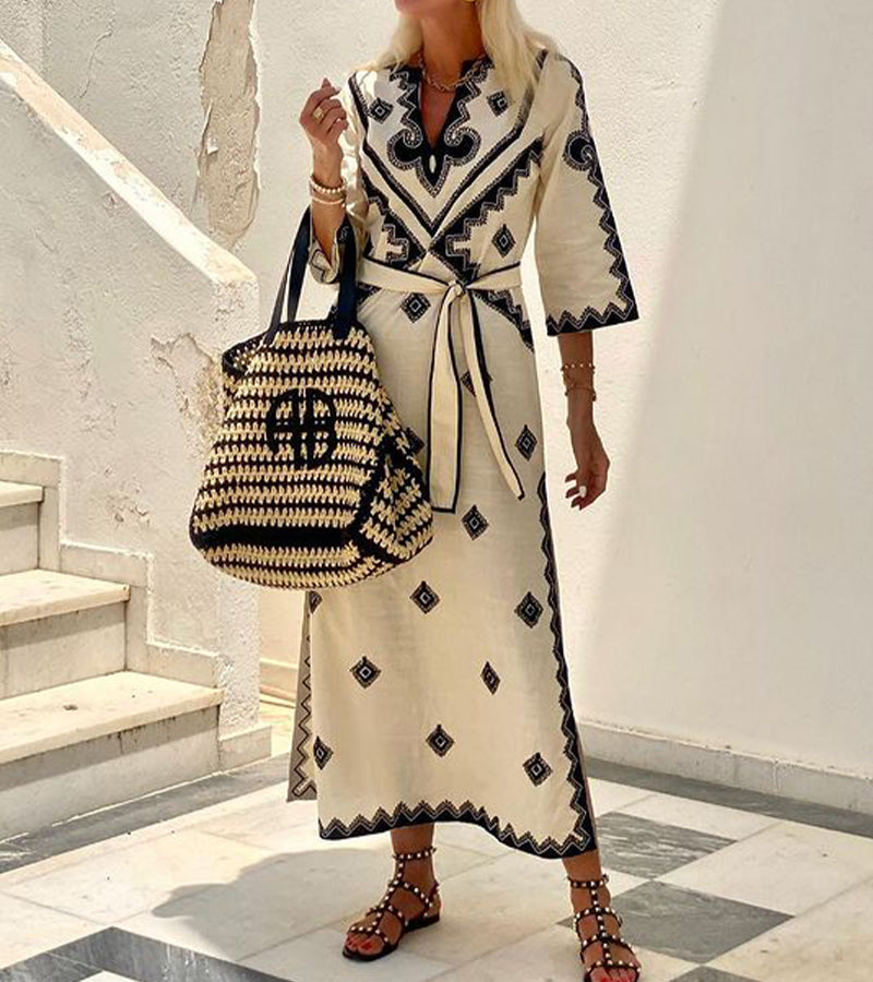 Lillymoda | Gaby - stylisches halbärmeliges Strandkleid