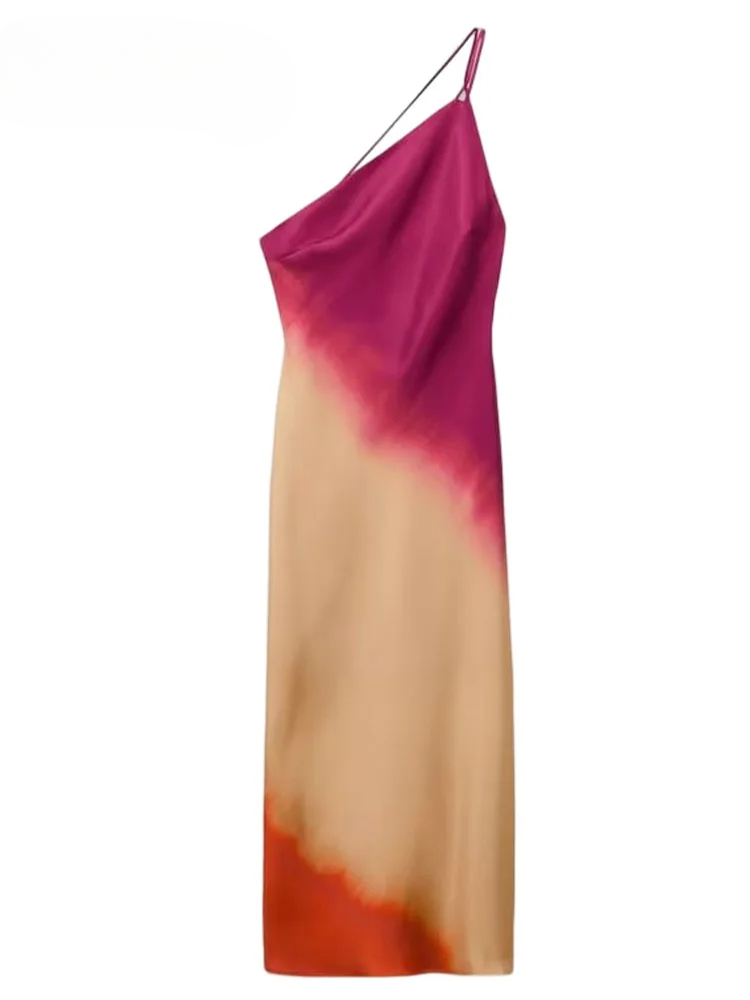 Lillymoda | Beatrice - langes rückenfreies Kleid in Farbverlauf