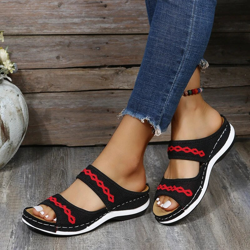Ombretta - Einzigartige orthopädische Ledersandalen