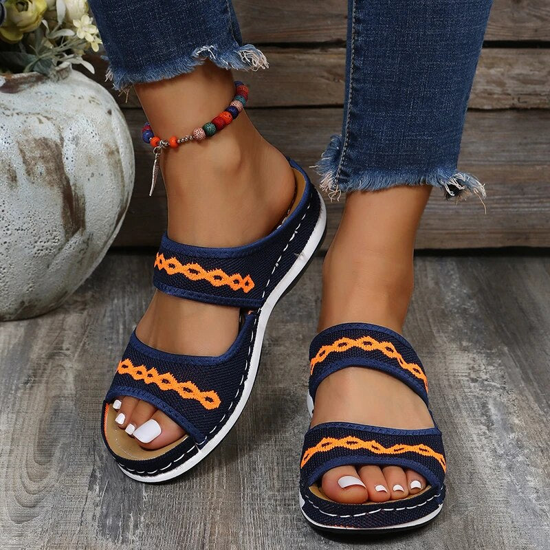 Ombretta - Einzigartige orthopädische Ledersandalen