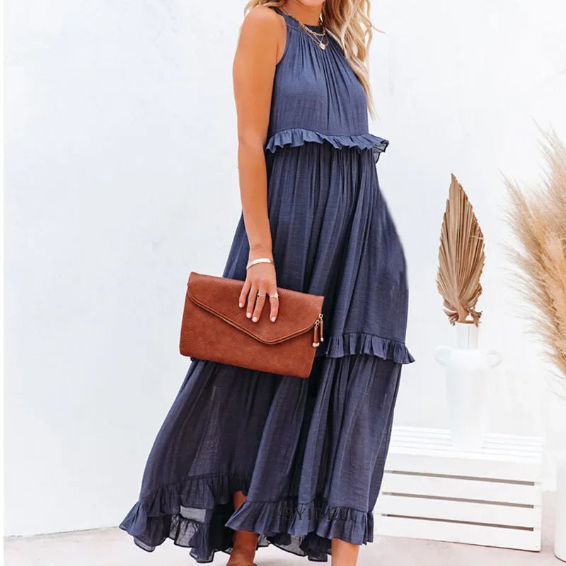 Lillymoda | Jayla - Elegantes Kleid mit Fließenden Rüschen