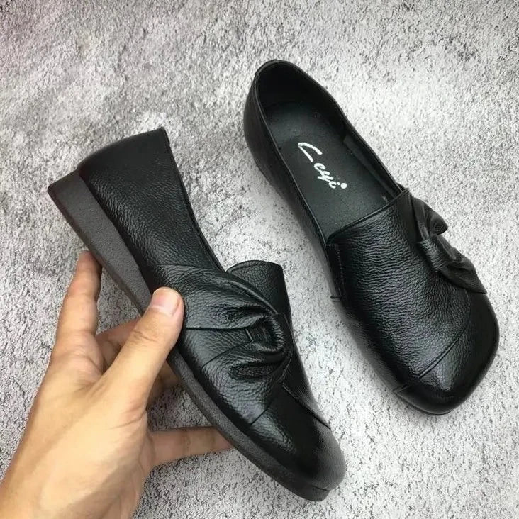 Clar  | Damen Flache Weiche Schuhe| Rutschfest