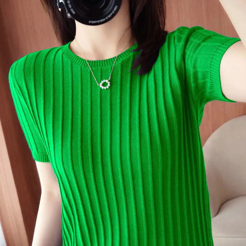Nila - Fadenstrick-T-Shirt