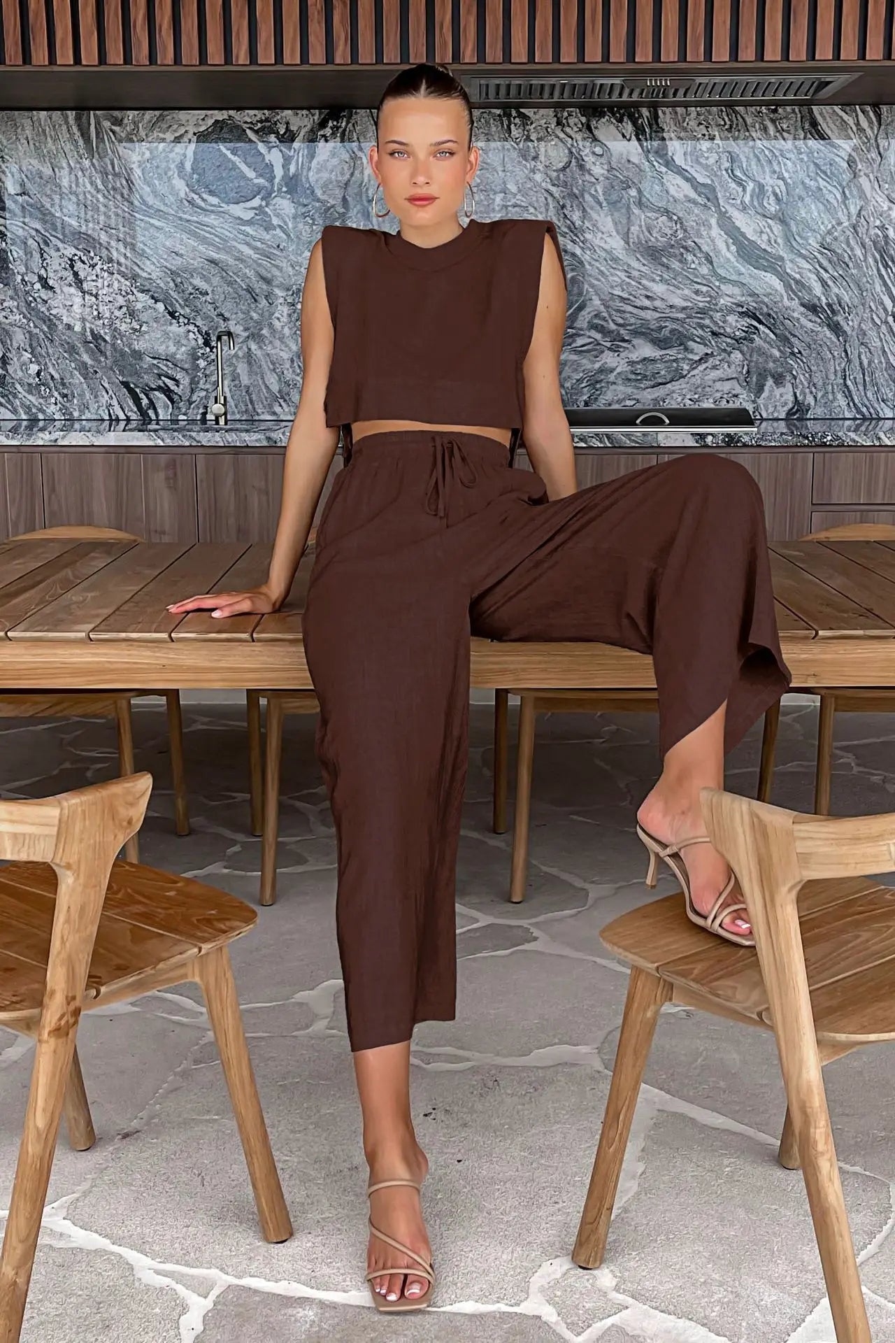 Lillymoda | Claire - trendiges elegantes Set [Oberteil+Hose]