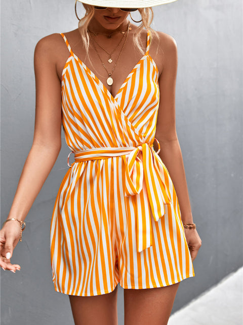Gestreifter Playsuit für Frauen