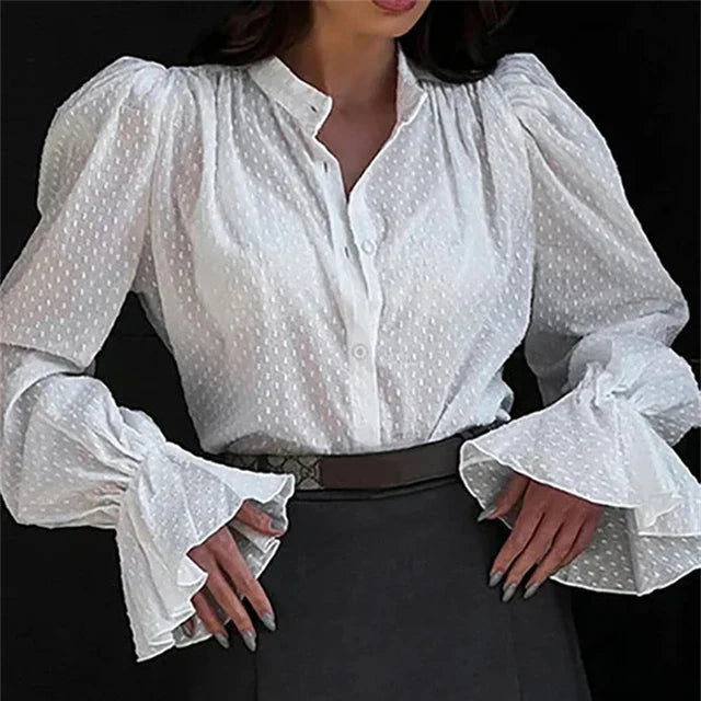 Lillymoda | Brooklyn - Elegante Einreihige Bürobluse