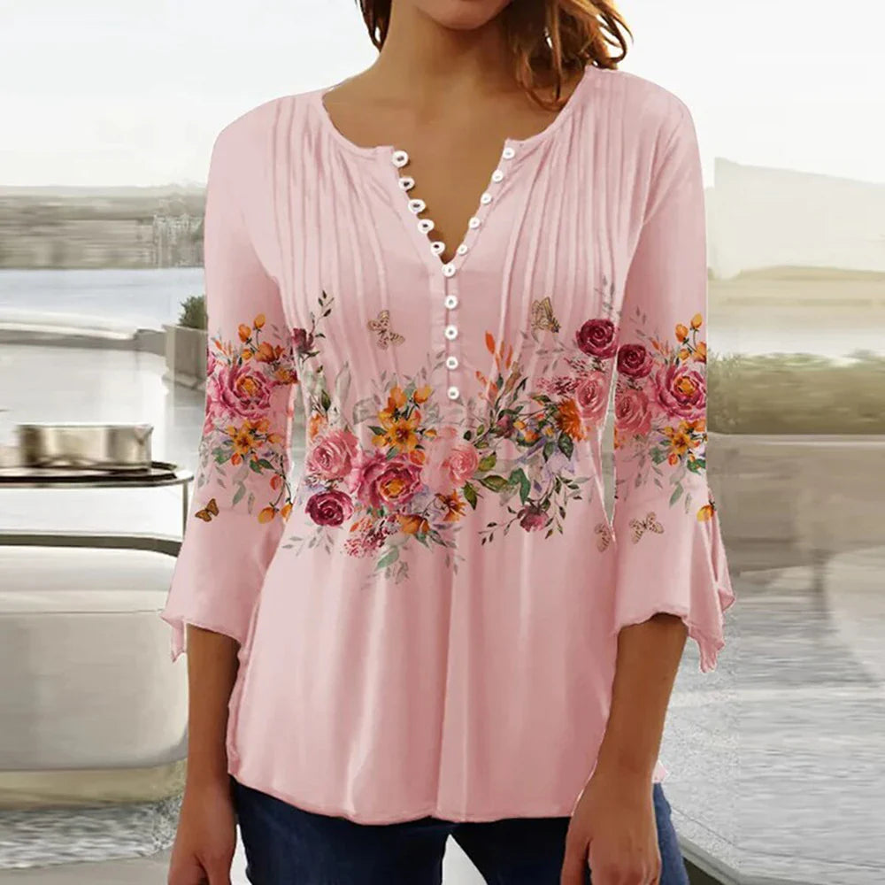 Irisanne - 3/4 Langarm-Blusenshirt