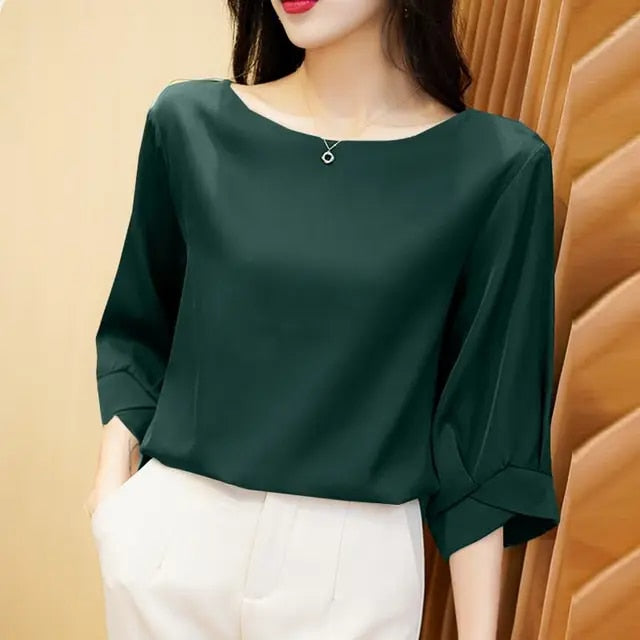 Febby - Vintage Seidenbluse