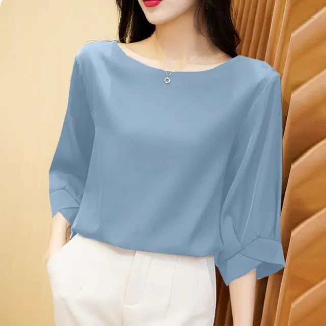 Febby - Vintage Seidenbluse