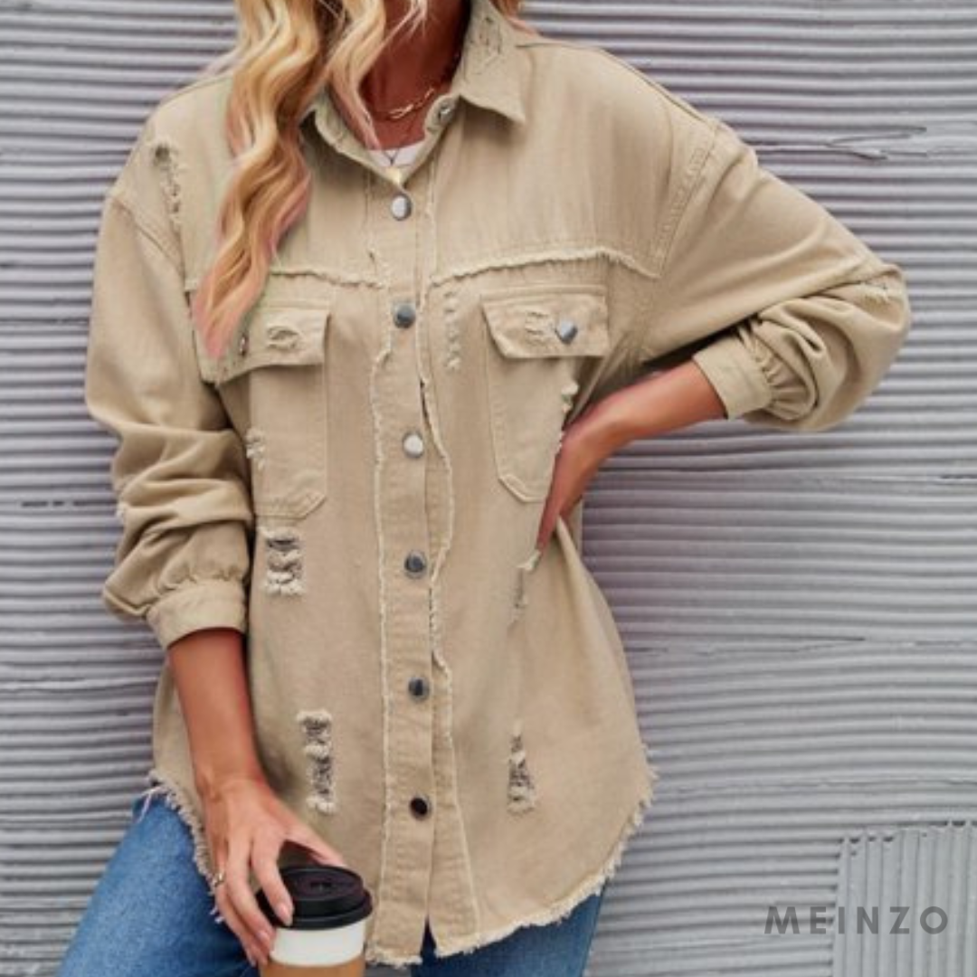 Sofie Jacke | Lässige Eleganz Langarm-Denimjacke für Damen