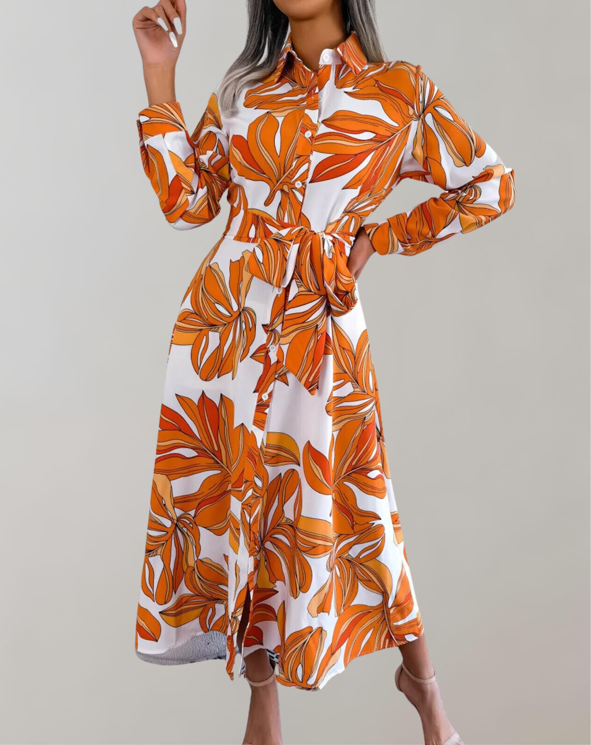 Lillymoda | Cali - Blumengürtel Maxikleid