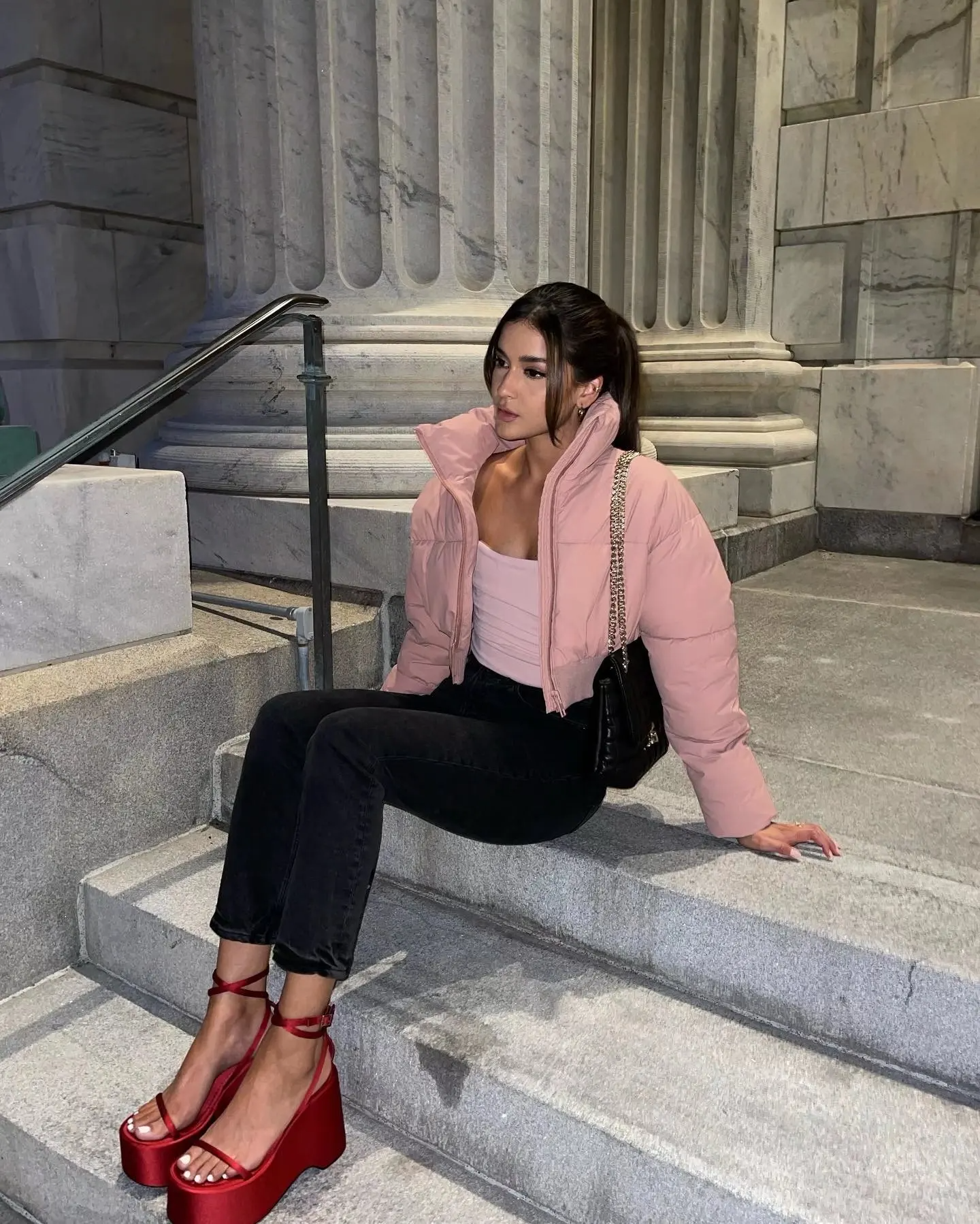 Lillymoda |  Raegan - Stylische geteilte Winterjacke