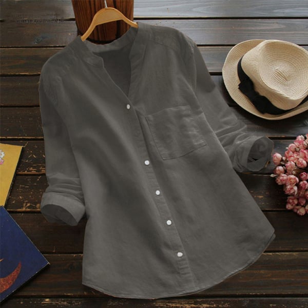 Lillymoda | Brynn - Lässige lockere Bluse mit Tasche