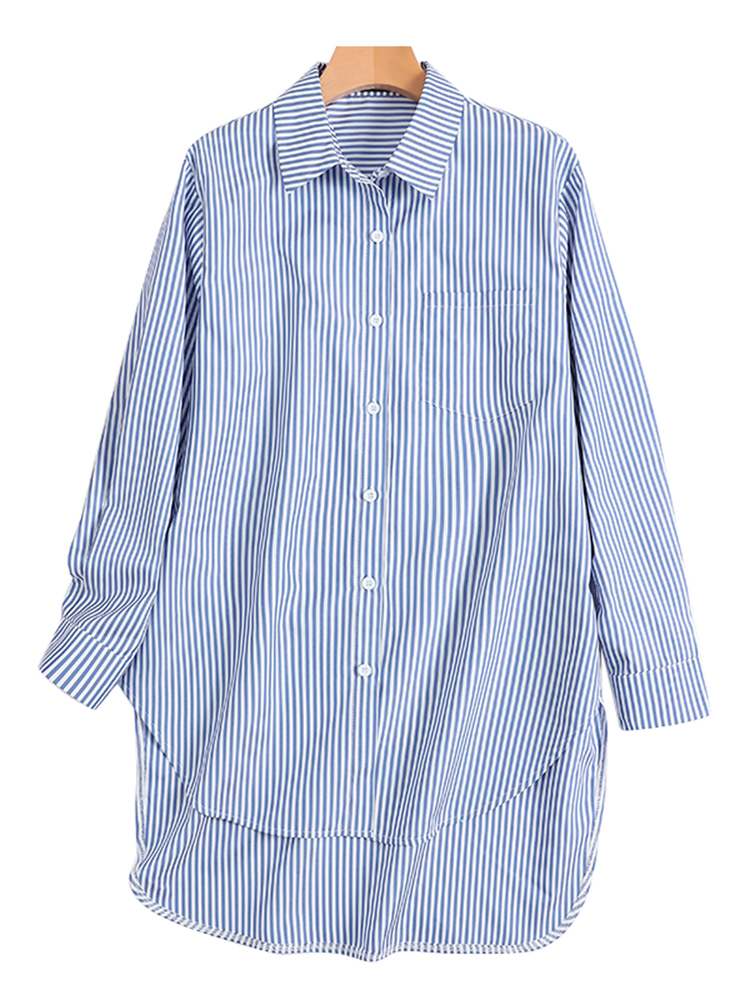 Festliche Bluse mit Knopfleiste für Frauen mit klassischem Muster