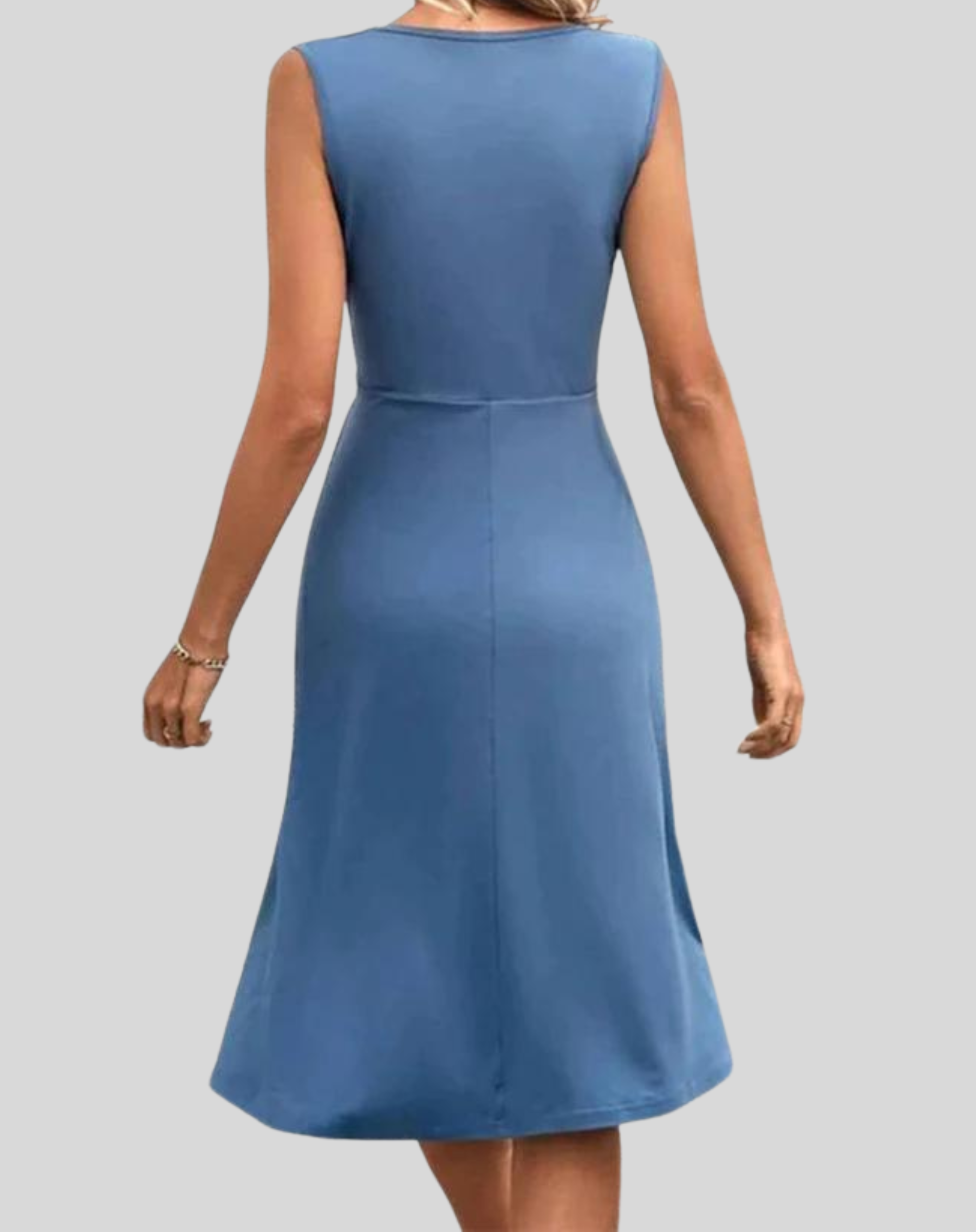Lillymoda | Claire -  V-Ausschnitt Plissiertes Sommerkleid