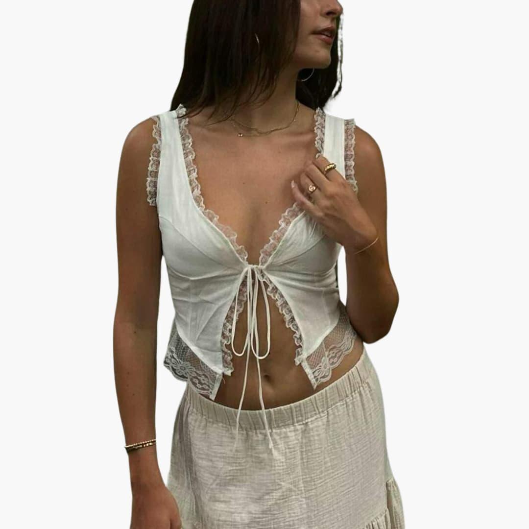 Elegantes, lässiges Spitzentop für Damen