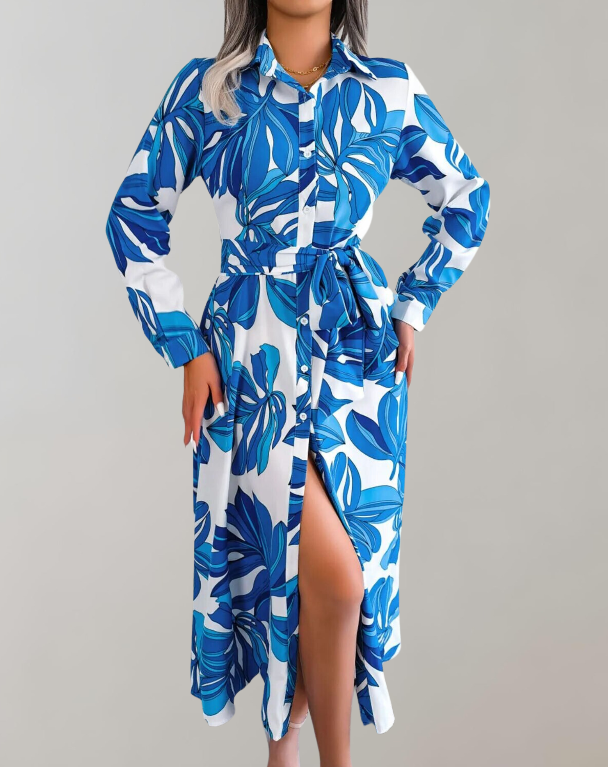 Lillymoda | Cali - Blumengürtel Maxikleid
