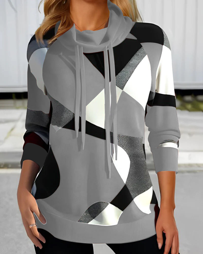 Farbblock Damen Top für Alltag und Freizeit – Stefanie