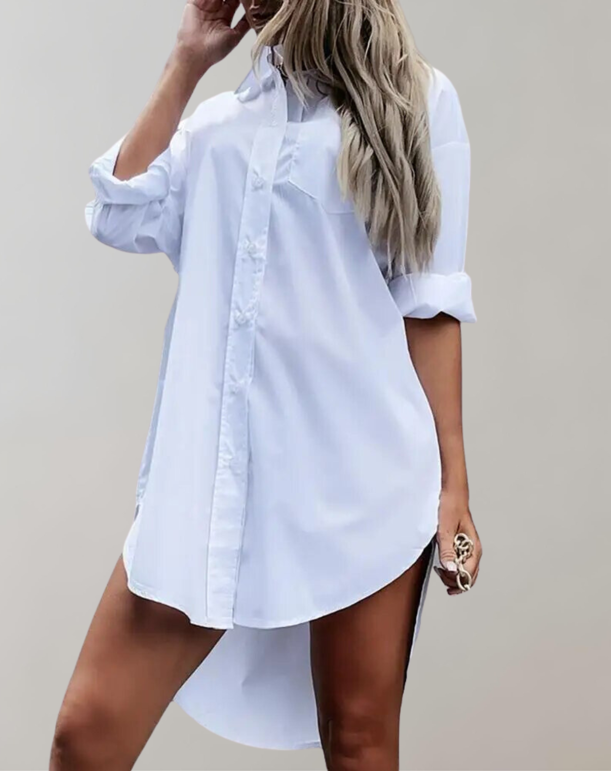 Lillymoda | Cassandra - Elegante Bluse mit umgeklapptem Kragen