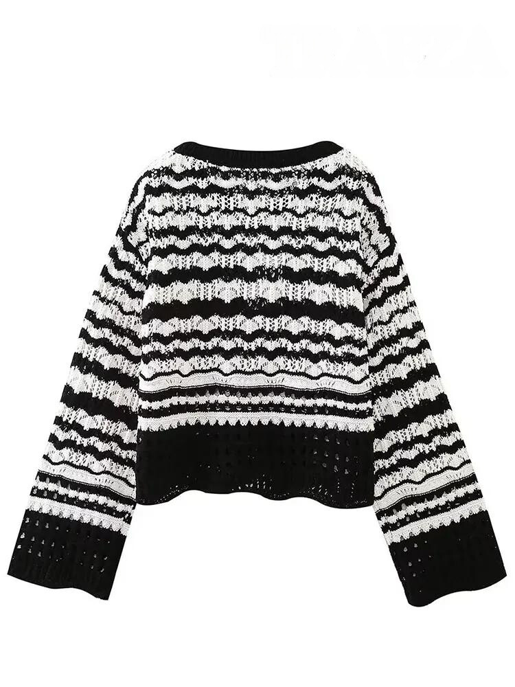 Lillymoda | Emily - Eleganter Gekürzter Strickpullover