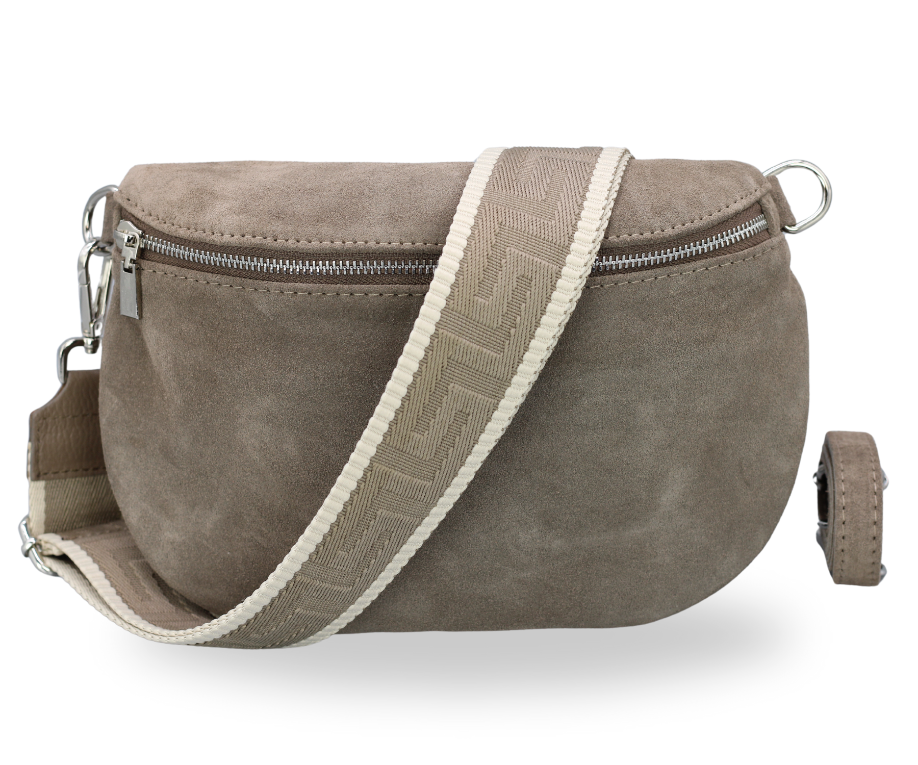 Dunkeltaupe Slingbag: Subtile Eleganz für unterwegs