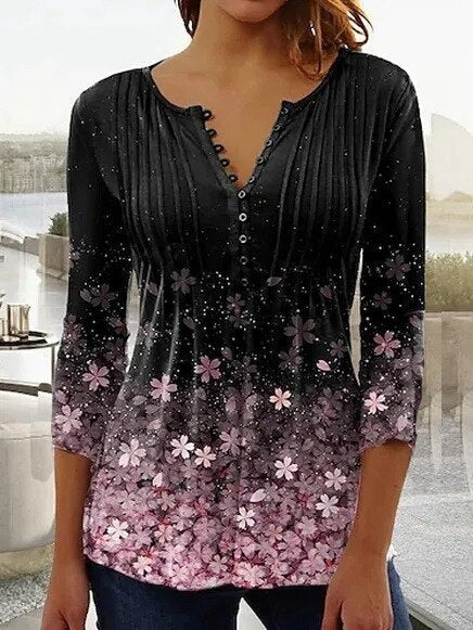Anna - Hochwertige Bluse mit tollem Muster