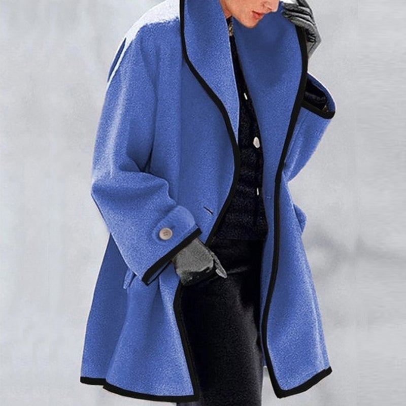 Lillymoda | Grace – Eleganter Wollmantel mit breitem Kragen