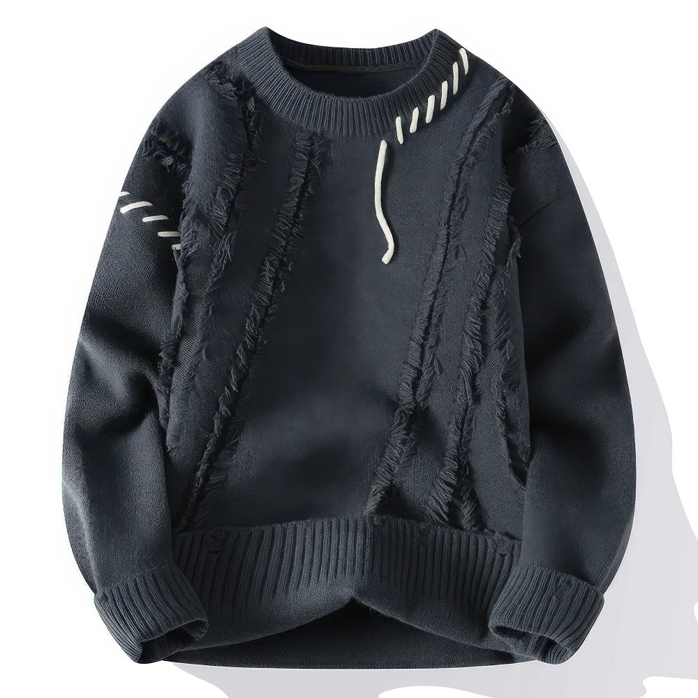 Mylo - Herren-Rollkragenpullover Patchwork