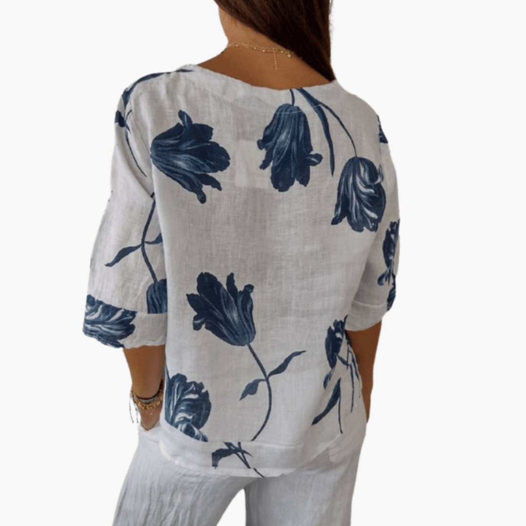 Stilvolles und bequemes Shirt mit V-Ausschnitt für Frauen