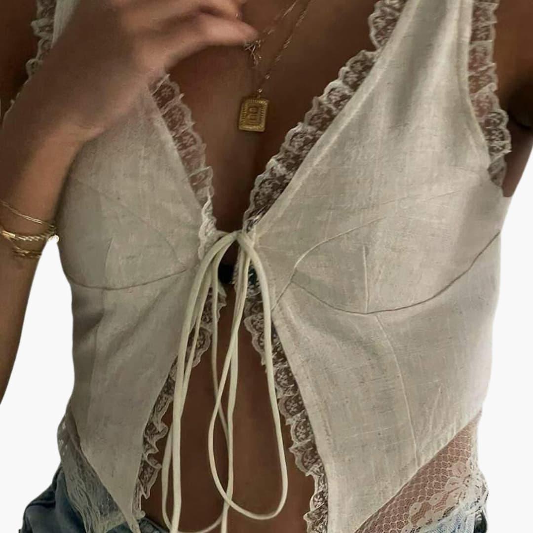 Elegantes, lässiges Spitzentop für Damen
