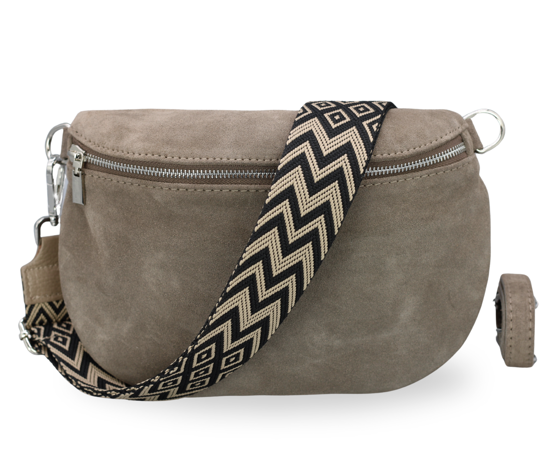 Dunkeltaupe Slingbag: Subtile Eleganz für unterwegs