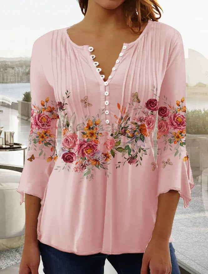 Anna - Hochwertige Bluse mit tollem Muster
