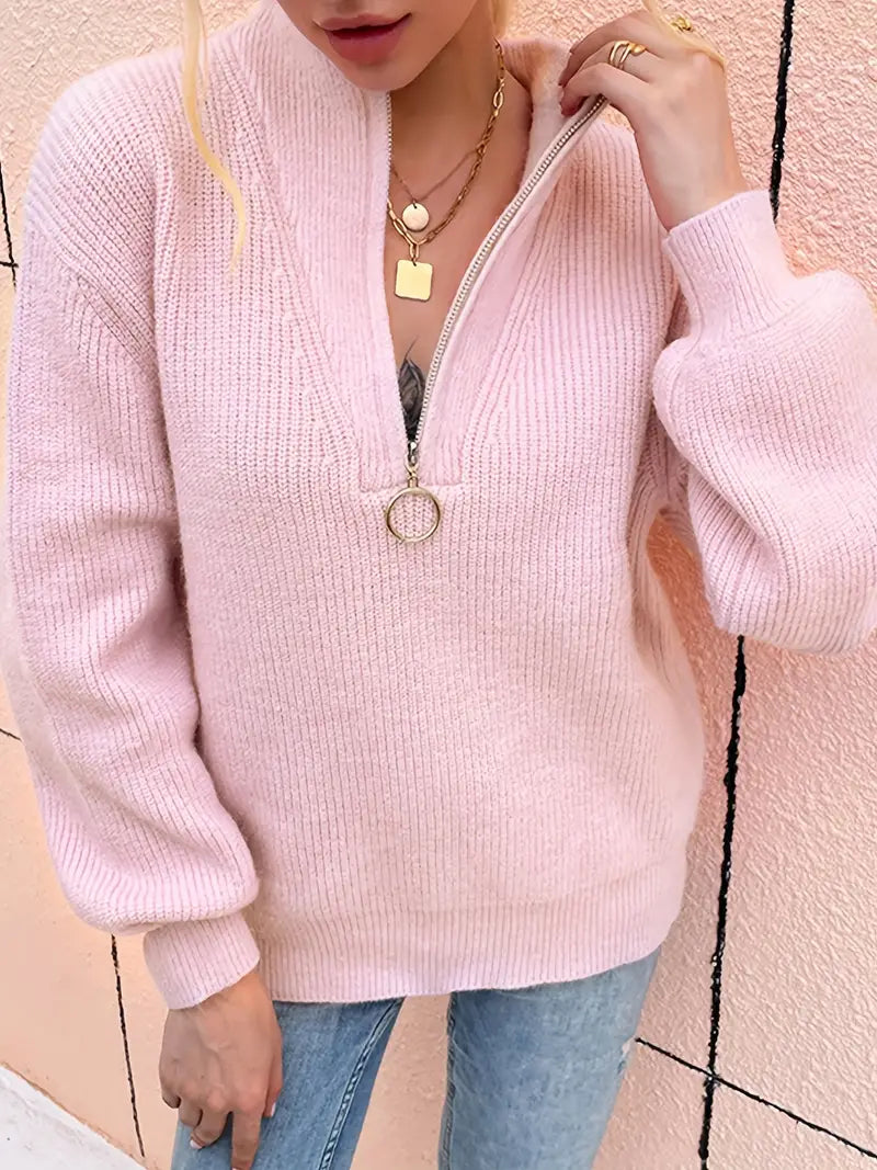 Princess - Lässiger Fleecepullover mit Reißverschluss Damen