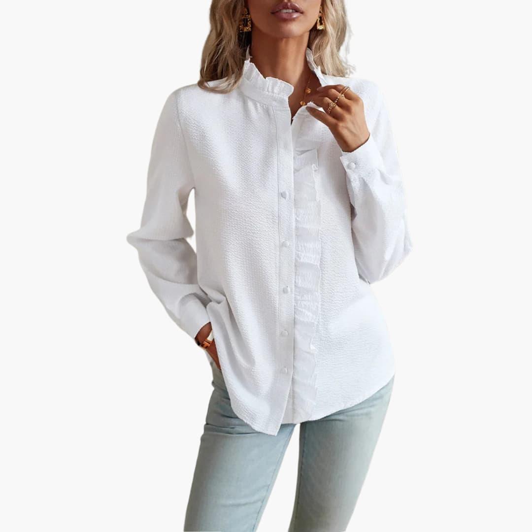 Schmeichelnde, maßgeschneiderte Bluse für Damen