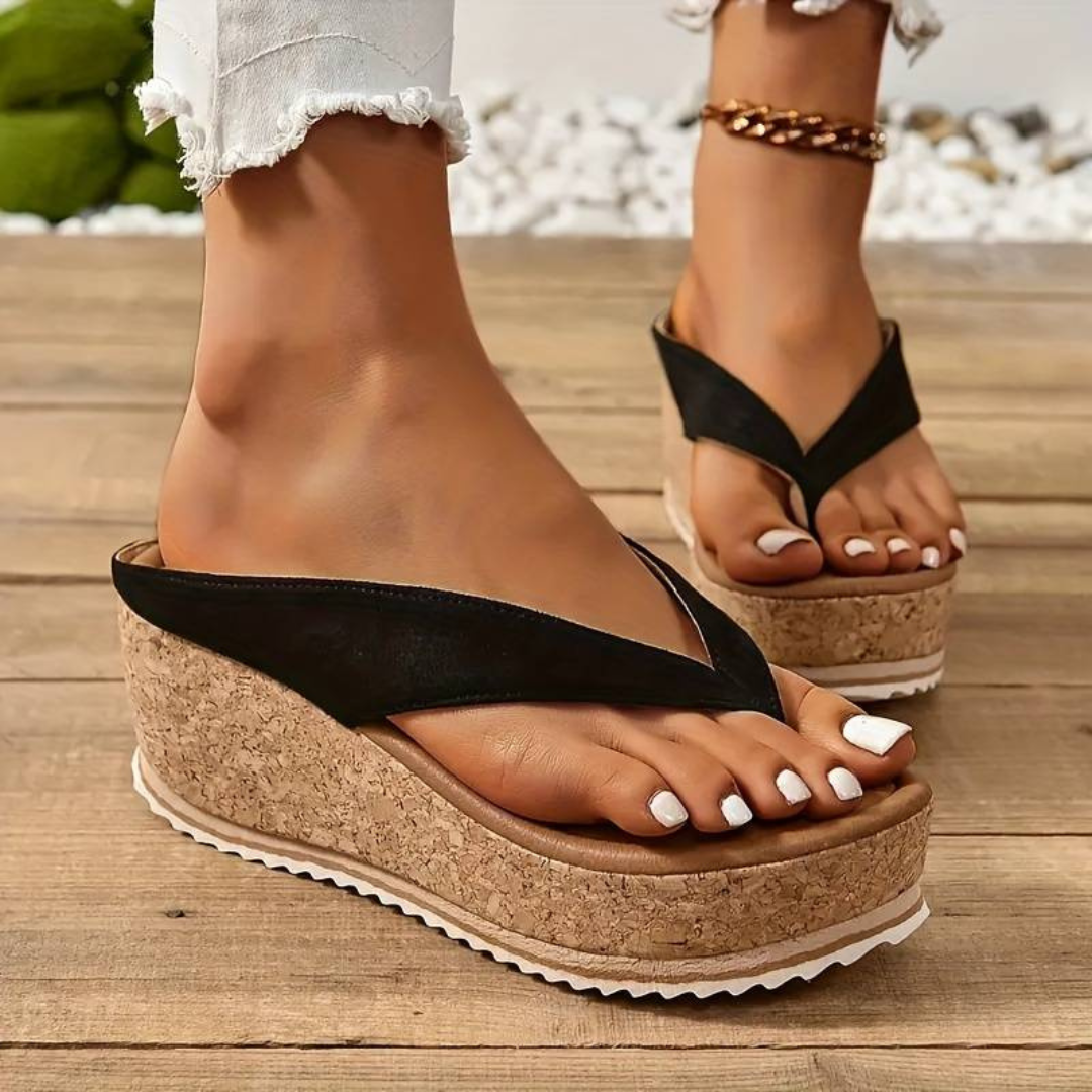 Leopard Flip-Flops | Einfache Slip-On-Strandsandalen für Damen