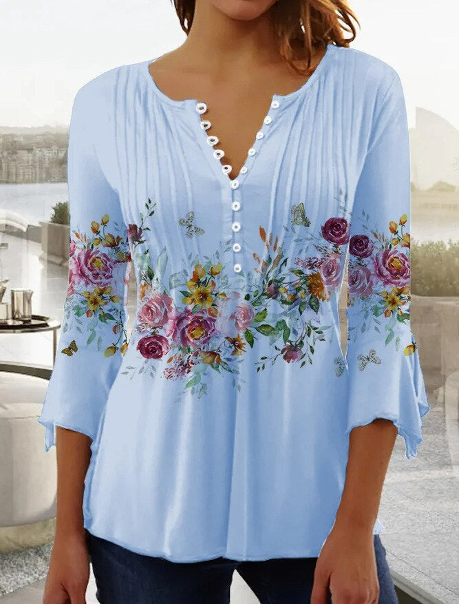 Anna - Hochwertige Bluse mit tollem Muster