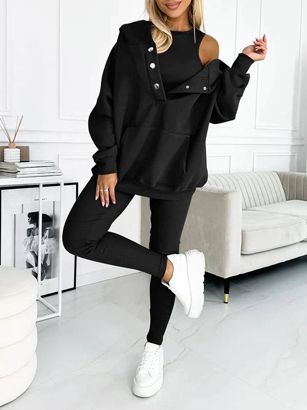 Lillymoda | Dayana - Stylischer Trendiger Trainingsanzug [Hoodie+Hose]