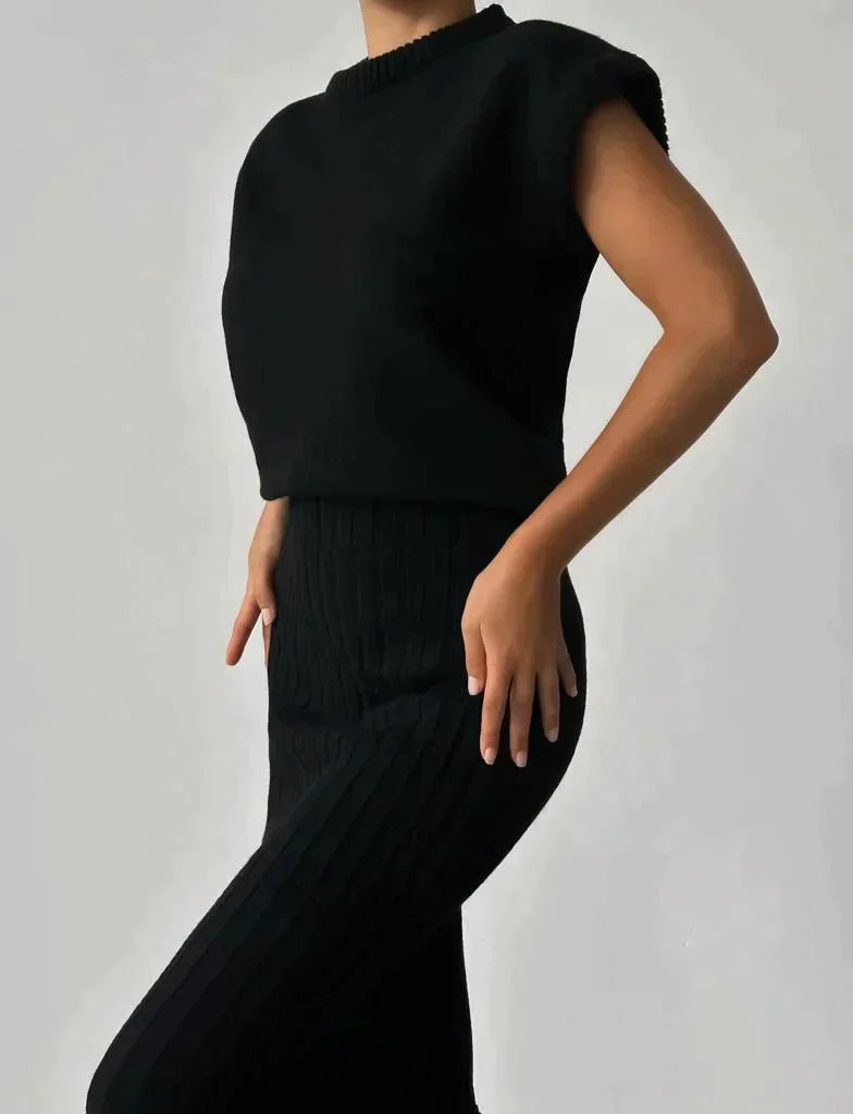 Lillymoda | Carmen - Warmes Strickset [Oberteil+Rock]
