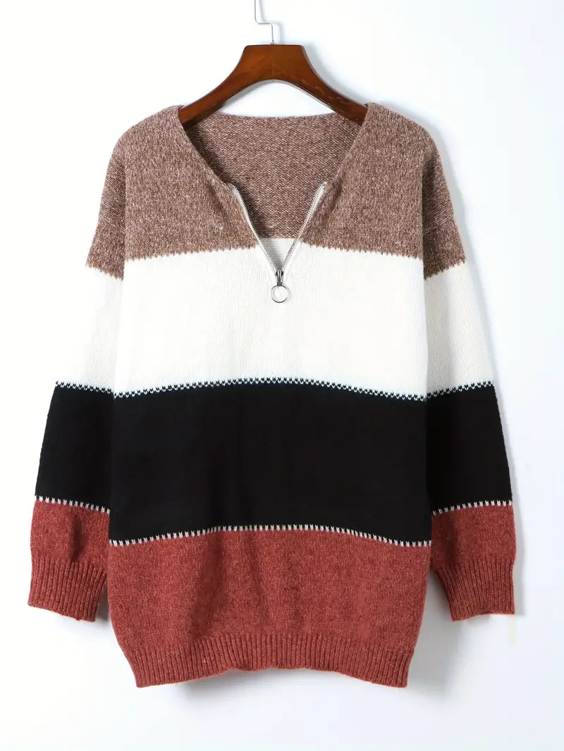 Paye - Lässiger Pullover mit Reißverschluss Damen