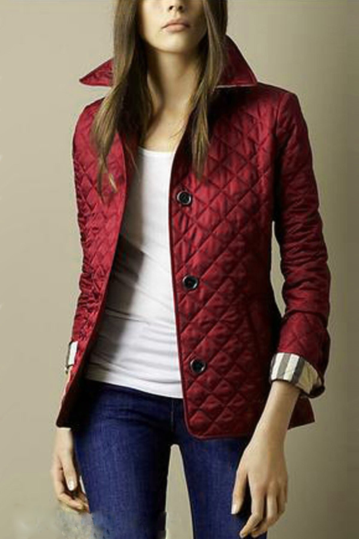 Loveley | Damen Knopf Daunen Puffer Jacke | Lässig